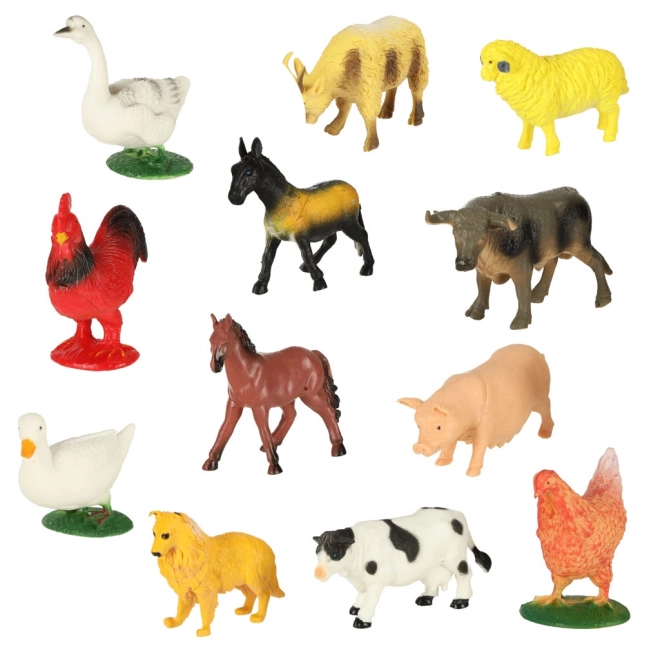 Animale domestice figuri educative set 12 piese