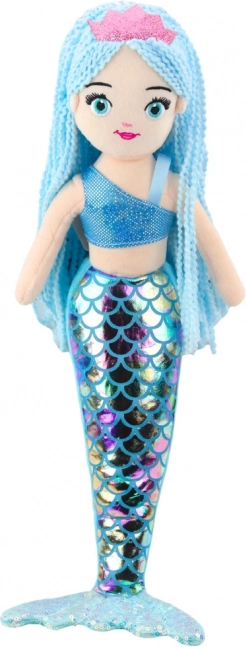 Sirena De Jucărie Cu Coada Holografică Albastră 48cm