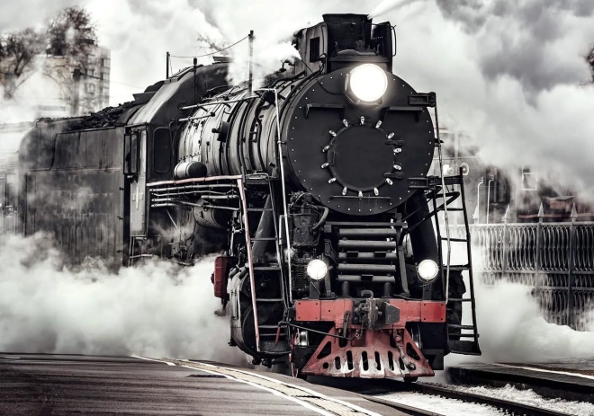 Puzzle Interdruk: Locomotivă cu aburi 500 piese