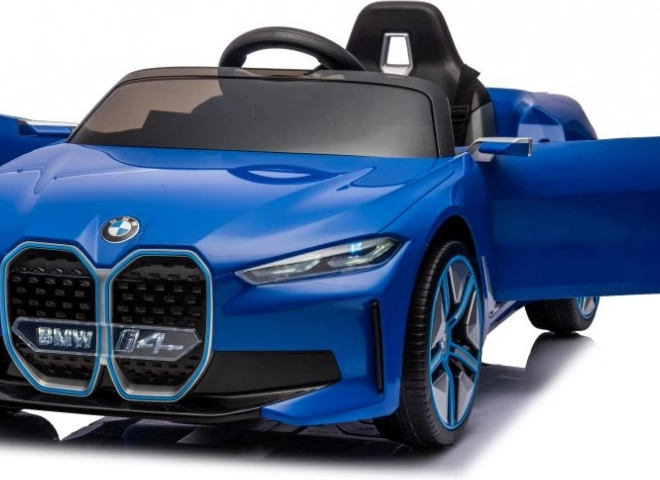Mașină electrică pentru copii BMW i4 albastru 4x4
