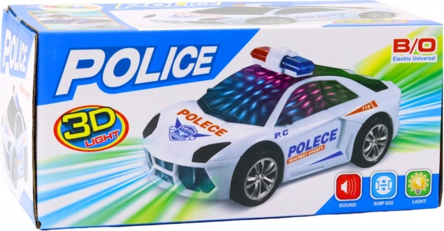 Mașina de poliție interactivă cu lumini și sunete