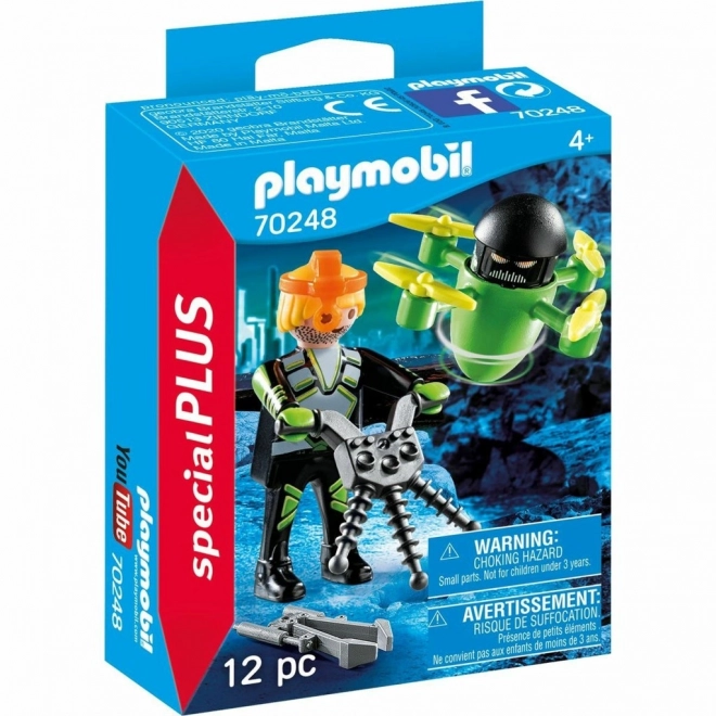 Agent cu dronă Playmobil