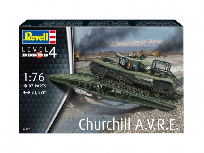 Model Churchill AVRE 1/76 din plastic