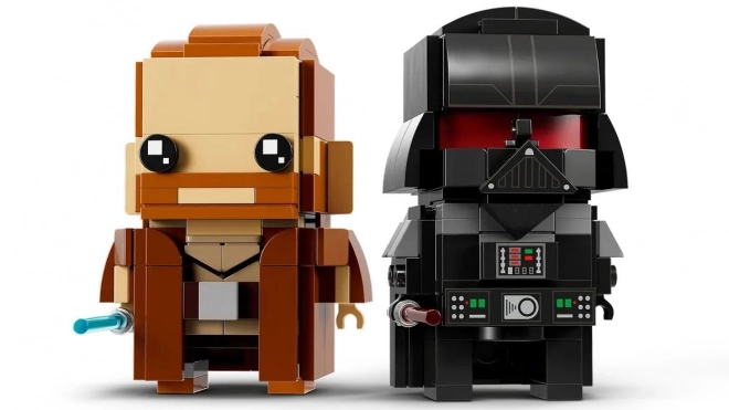 Figurine LEGO BrickHeadz Obi-Wan Kenobi și Darth Vader