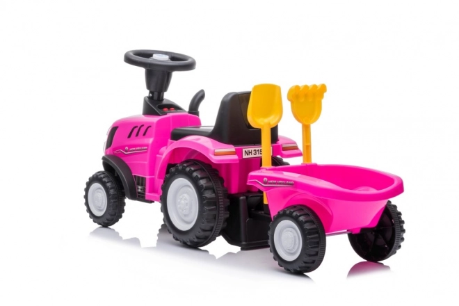 Tractor New Holland roz pentru copii