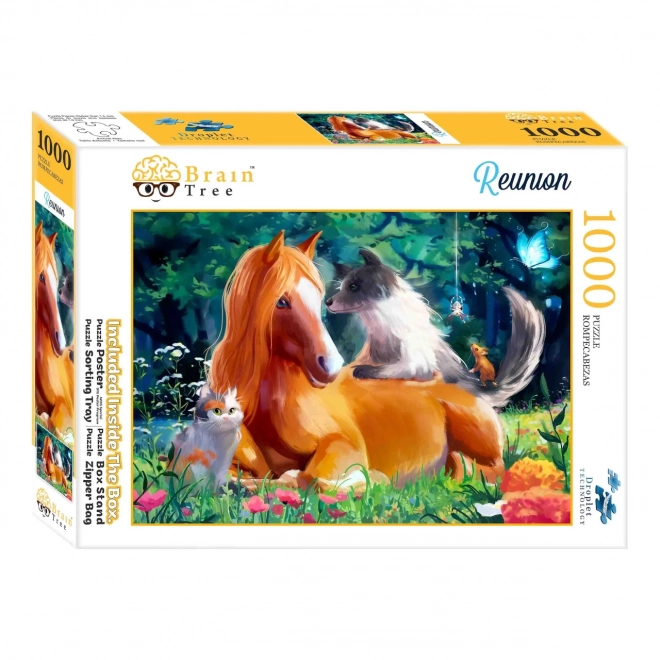 Puzzle Brain Tree reuniunea animalelor 1000 piese