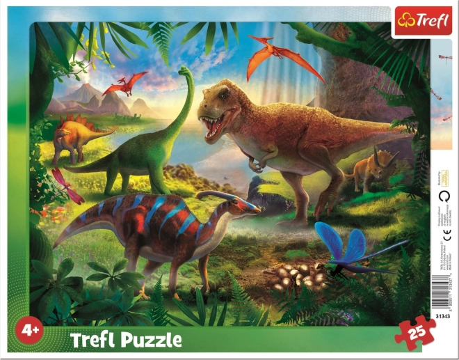 Puzzle Dinozauri TREFL 25 piese