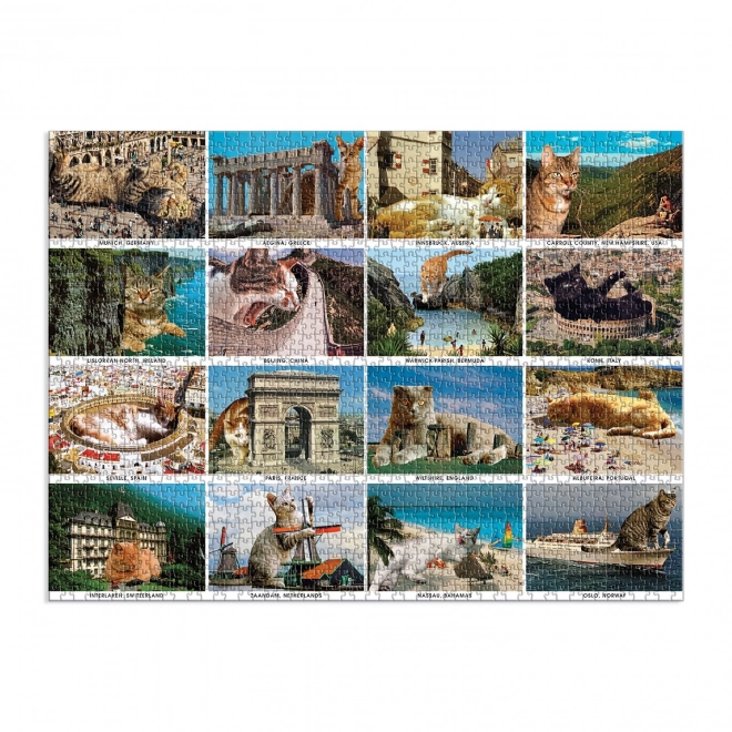 Puzzle cu pisici în vacanță 1500 piese