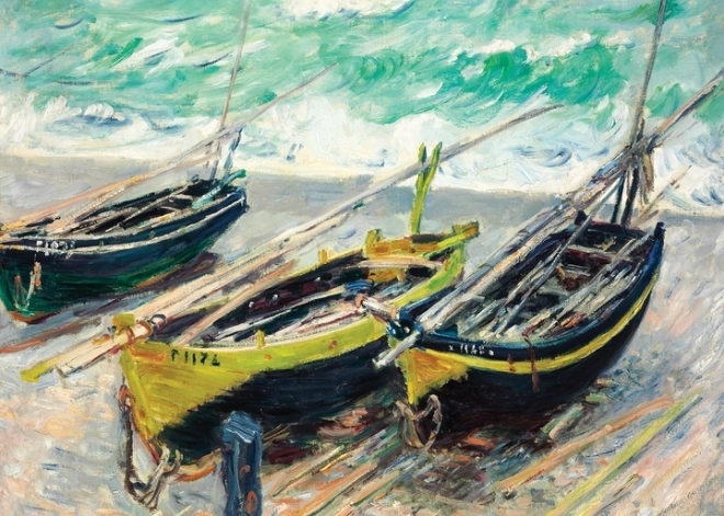 Interdruk Puzzle Art: Trei bărci pescărești 1000 de piese