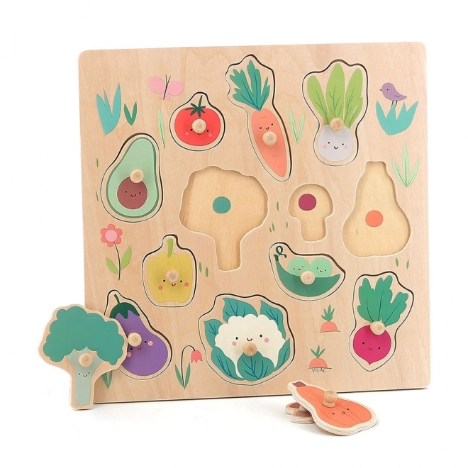 Puzzle cu mânere Legume de Sarah Betz