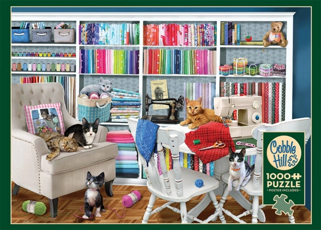 Puzzle Atelier de cusut 1000 piese