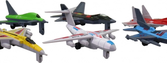 Avioane pentru copii 10 cm - set 12 buc