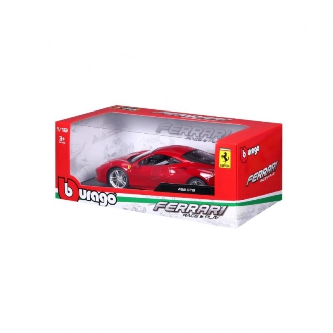 Model de mașină Ferrari 488 GTB roșu la scara 1:18