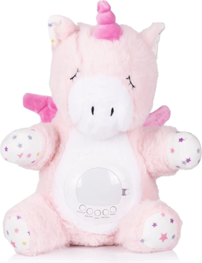 Chipolino unicorn din pluș cu proiector și muzică