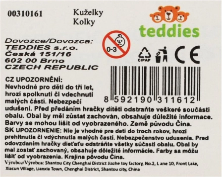 Set colorat de popice și mingi pentru copii