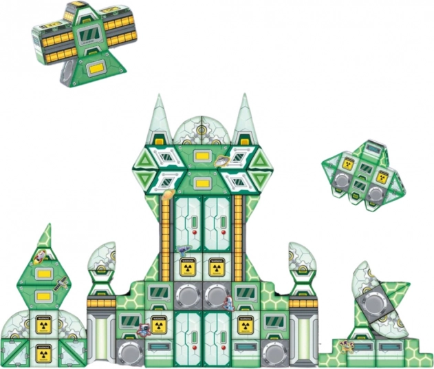 Set construcții magnetice Cosmos Stație 108 piese