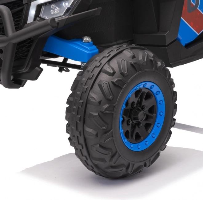 Vehicul electric pentru copii Buggy Madman UTV-MX albastru