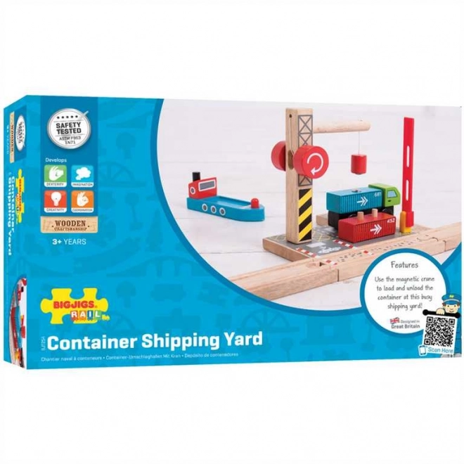 Terminal De Containere Bigjigs Rail