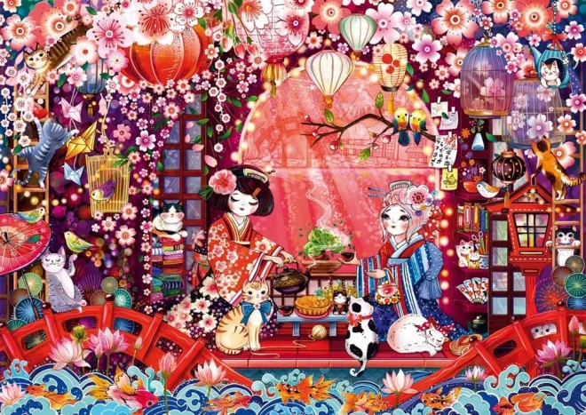 Puzzle Ritualul Japonez al Ceaiului 500 piese
