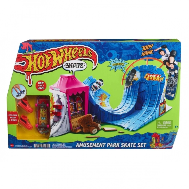 Skatepark amuzant pentru fingerboard de la Hot Wheels