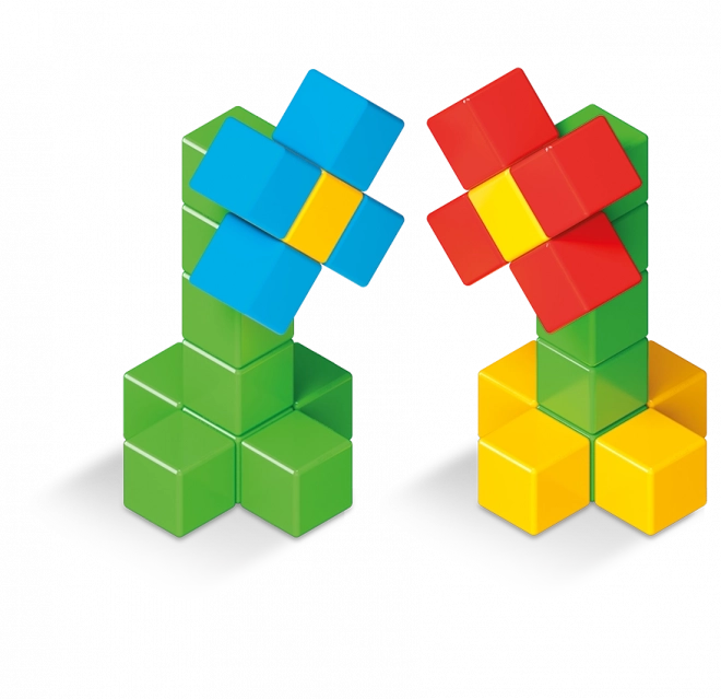 Geomag Magicube culori intense 128 piese