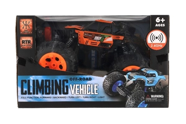 Mașină RC Off-Road off-road 2,4GHz plastic 32cm pachet reîncărcabil + baterii în cutie 38x23x26cm – Portocaliu