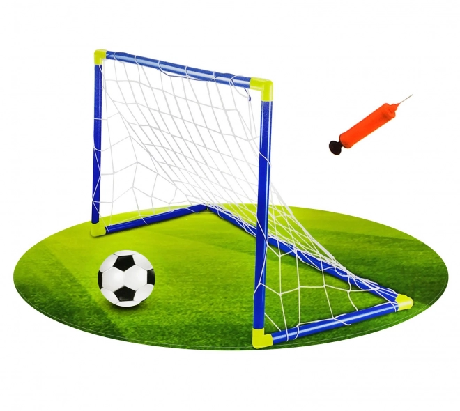 Poartă de fotbal cu minge și pompă