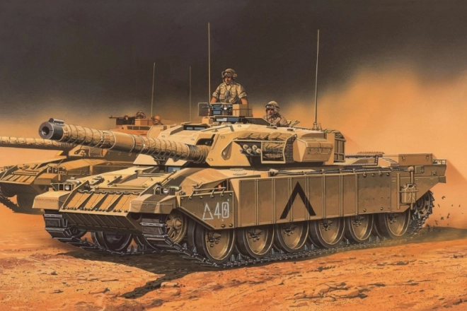 Model tanc British Army Challenger Mk.3 la scară 1/72