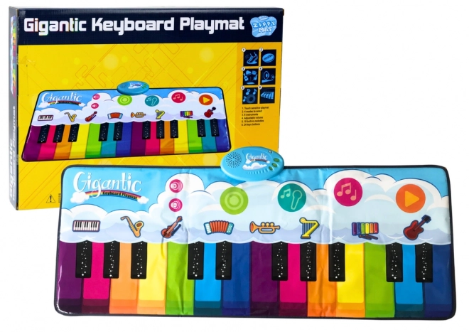 Mata de dans educațională Pian piano curcubeu