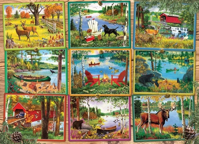 Puzzle Vederi de la lac 1000 piese