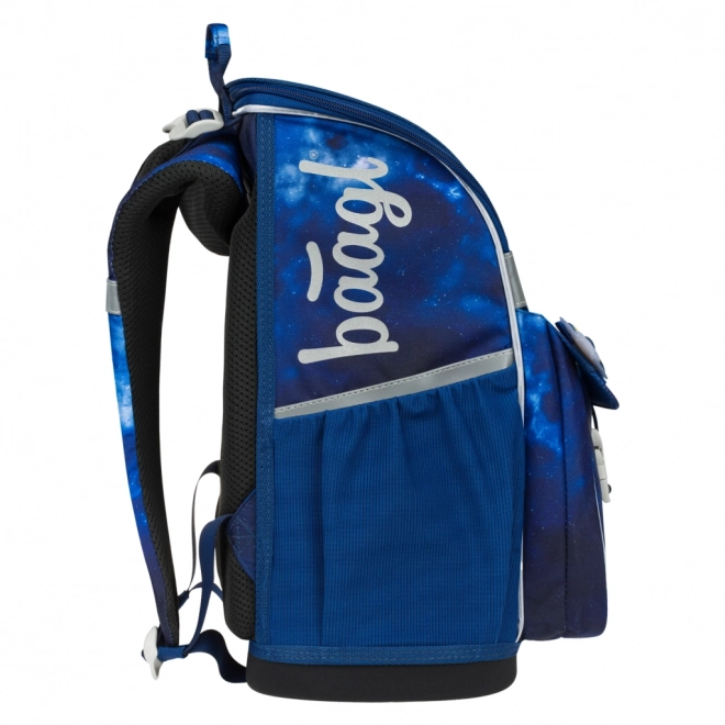 Set de rechizite Nava spațială: rucsac, penar, săculeț, șorț, portofel