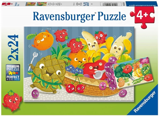 Puzzle Drzé Plody 2x24 Piese RAVENSBURGER