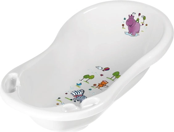 Cădiță pentru copii 84 cm „Hippo”, Albă