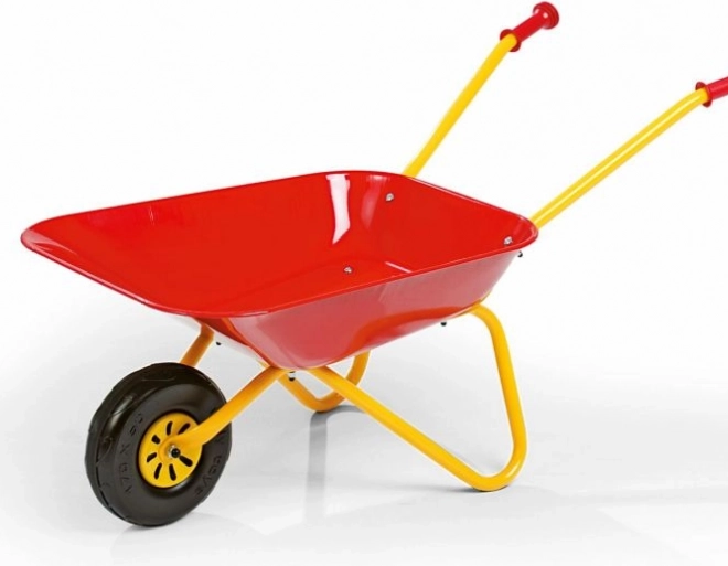 Cărucior metalic cu roți roșu Rollytoys