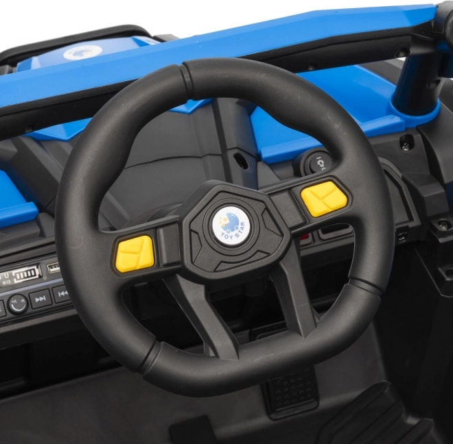 Vehicul electric pentru copii Buggy Madman UTV-MX albastru