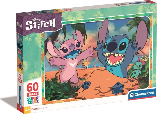 Puzzle Maxi 60 piese cu Stitch