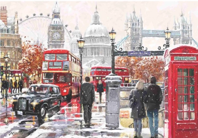 Puzzle Londra Înzăpezită 2000 piese