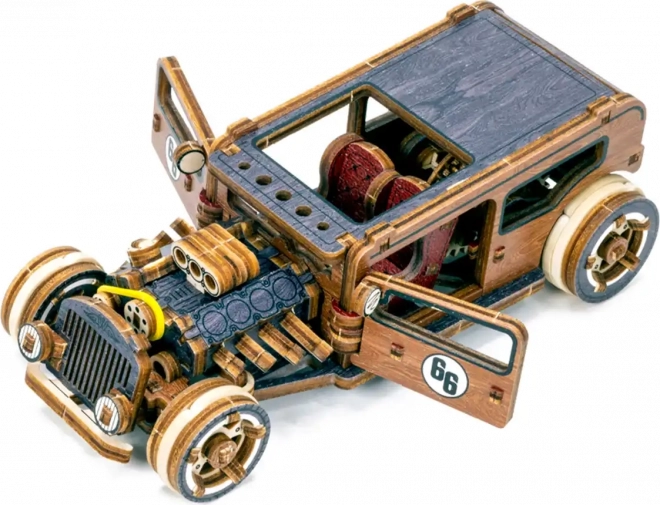 Puzzle 3D din lemn Hot Rod ediție limitată