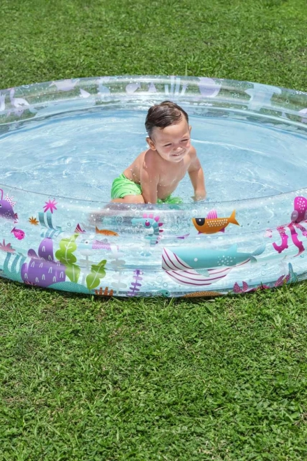 Piscină gonflabilă pentru copii cu grafică marină Bestway