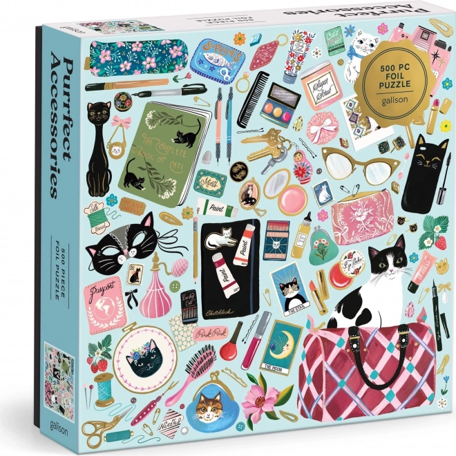 Puzzle pătrate Accesorii pentru pisici 500 de piese