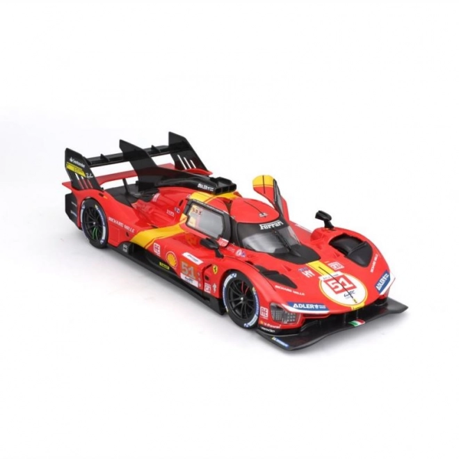 Model mașină Bburago 1:24 Ferrari Racing 499P LMH Roșu