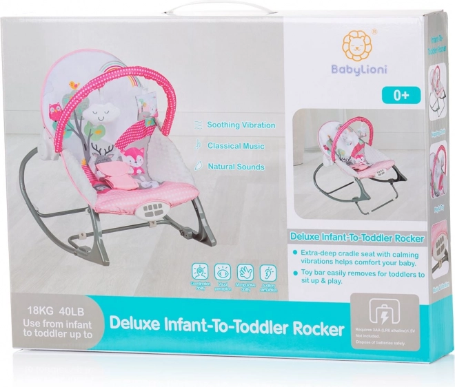 Balansoar pentru copii Chipolino Melody Pink