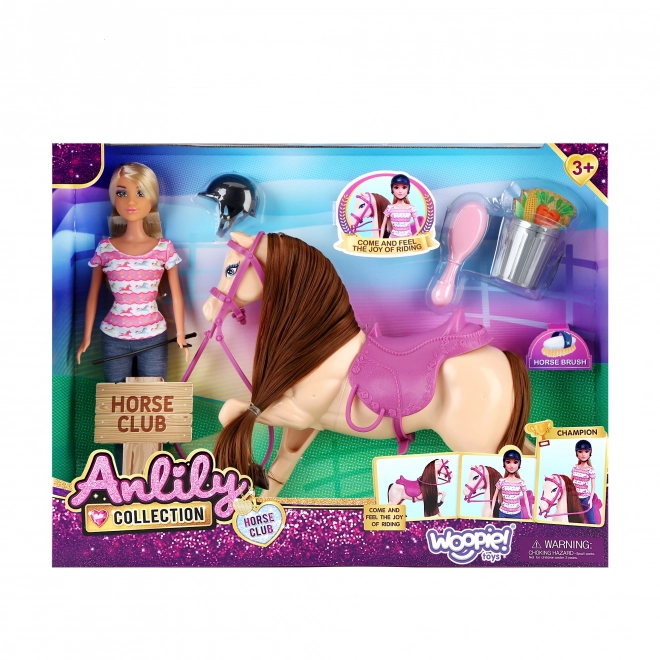 Woopie Royal set păpușă cu cal și accesorii