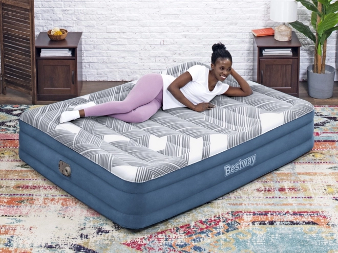 Saltea confortabilă Bestway 2s Queen 203x152x36cm cu pompă integrată 6712Y