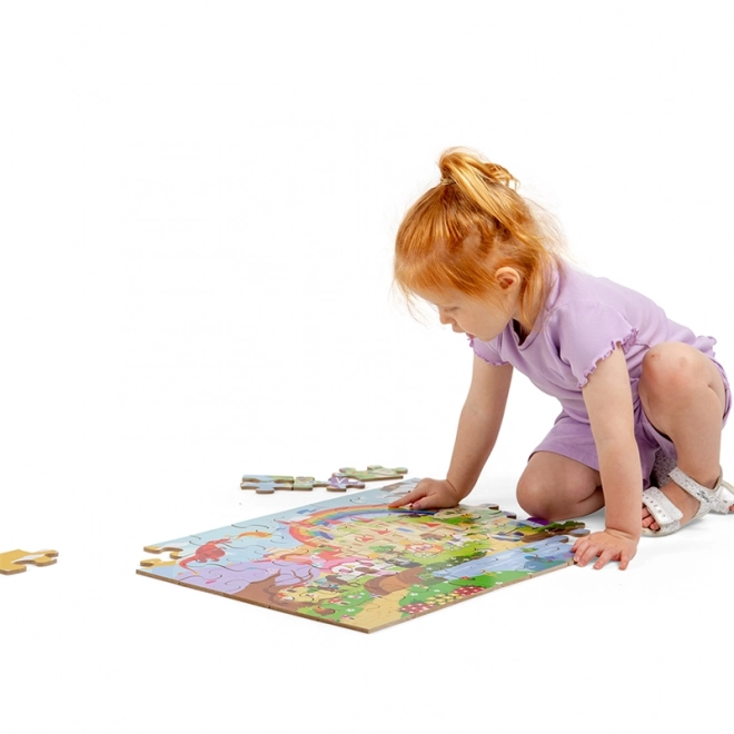 Puzzle fantezie copii Bigjigs Toys