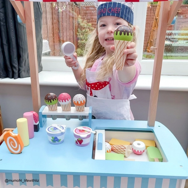 Bigjigs Toys Cărucior pentru înghețată