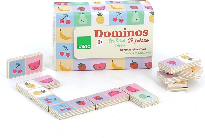 Domino din lemn Fructe și Legume de Sarah Betz