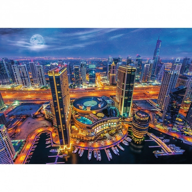 Puzzle 2000 piese Luminile Dubaiului