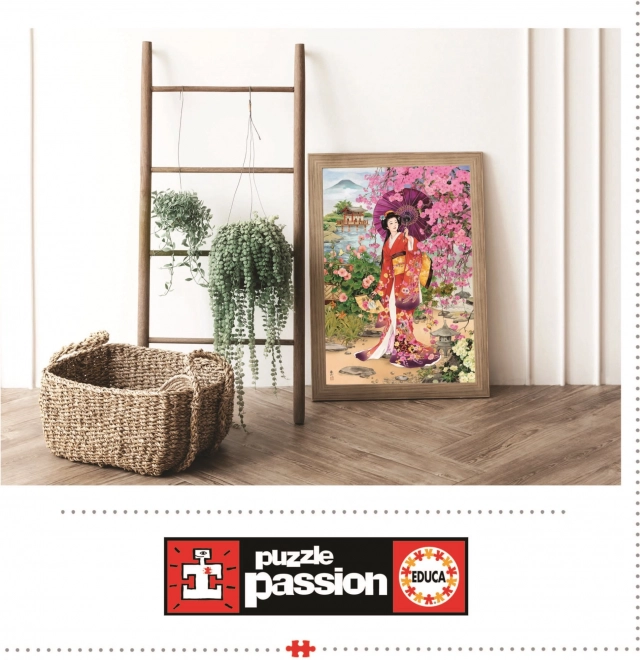 Puzzle 1000 piese Teien cu lipici inclus