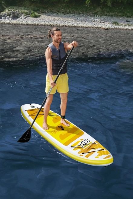 Placă paddle board galbenă Hydro-Force 320 x 76 x 12 cm